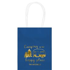 Camping Is Our Happy Place Mini Twisted Handled Bags
