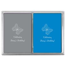 Sweet Butterfly Double Deck Playing Cards