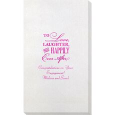 To Love Laughter Happily Ever After Bamboo Luxe Guest Towels