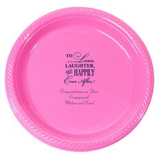To Love Laughter Happily Ever After Plastic Plates