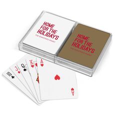 Home For The Holidays Double Deck Playing Cards