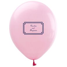 Your Text in Double Frame Latex Balloons