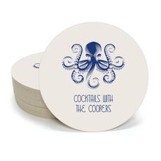 Octopus Round Coasters