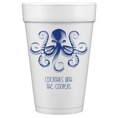Octopus Styrofoam Cups