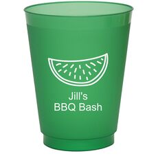Watermelon Colored Shatterproof Cups