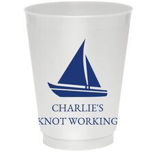 Cutter Sailboat Colored Shatterproof Cups
