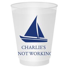 Cutter Sailboat Shatterproof Cups
