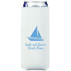 Cutter Sailboat Collapsible Slim Koozies