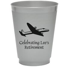 Narrow Airliner Colored Shatterproof Cups