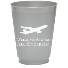 Jumbo Airliner Colored Shatterproof Cups