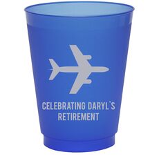 Horizontal Airliner Colored Shatterproof Cups