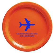 Horizontal Airliner Paper Plates
