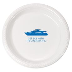 Large Yacht Plastic Plates