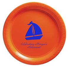 Sailboat Silhouette Paper Plates
