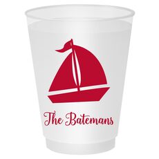 Sailboat Silhouette Shatterproof Cups