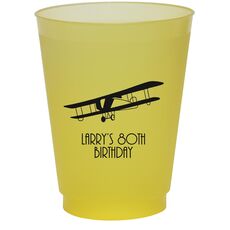 Vintage Plane Colored Shatterproof Cups