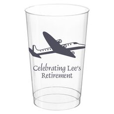 Narrow Airliner Clear Plastic Cups