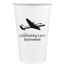 Narrow Airliner Paper Coffee Cups