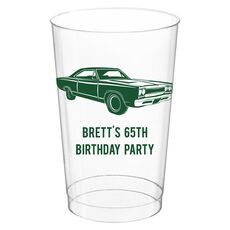 Muscle Car Clear Plastic Cups