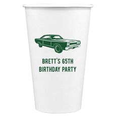 Muscle Car Paper Coffee Cups