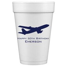 Jumbo Airliner Styrofoam Cups
