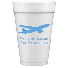 Jumbo Airliner Styrofoam Cups