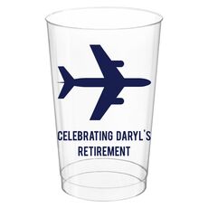 Horizontal Airliner Clear Plastic Cups