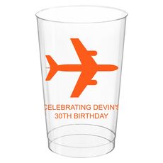 Horizontal Airliner Clear Plastic Cups
