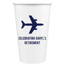 Horizontal Airliner Paper Coffee Cups