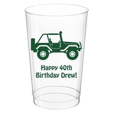 Four Wheel Drive Clear Plastic Cups