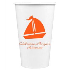 Sailboat Silhouette Paper Coffee Cups