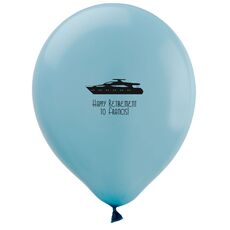 Large Yacht Latex Balloons