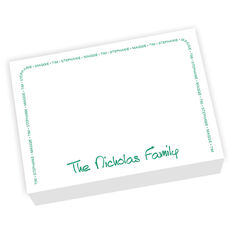 Family Arch Memo Sheets in Anthony Type - REFILL ONLY