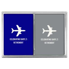 Horizontal Airliner Double Deck Playing Cards