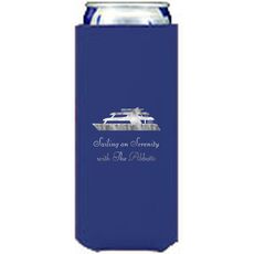 Two Story Yacht Collapsible Slim Koozies