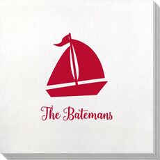 Sailboat Silhouette Bamboo Luxe Napkins