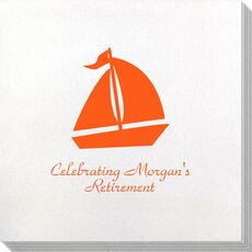 Sailboat Silhouette Bamboo Luxe Napkins