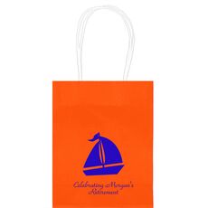 Sailboat Silhouette Mini Twisted Handled Bags