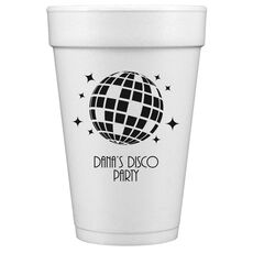 Disco Ball Styrofoam Cups