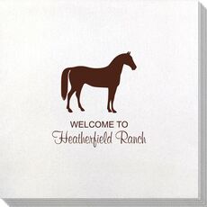 Horse Silhouette Bamboo Luxe Napkins