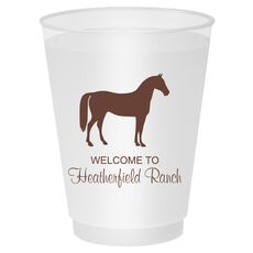 Horse Silhouette Shatterproof Cups