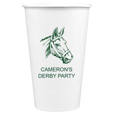 Outlined Horse Paper Coffee Cups
