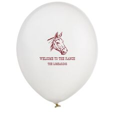 Outlined Horse Latex Balloons