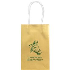 Outlined Horse Medium Twisted Handled Bags