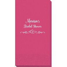 Two Hearts on a Vine Guest Towels
