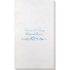 Two Hearts on a Vine Bamboo Luxe Guest Towels