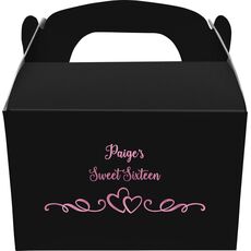 Two Hearts on a Vine Gable Favor Boxes