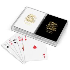 Hugs Kisses and Birthday Wishes Double Deck Playing Cards