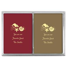 Sea Shells Double Deck Playing Cards