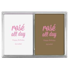 Rosé All Day Double Deck Playing Cards